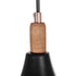 GloboStar® BELFRY 203-0077 Μοντέρνο Κρεμαστό Φωτιστικό Καμπάνα Μονόφωτο 1 x E27 IP20 Μαύρο & Χρυσό Πλαστικό - Μ29.5 x Π29.5 x Υ22cm - ledmania.gr