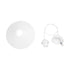 GLOBOSTAR® FONTE 203-0081 Μοντέρνο Κρεμαστό Φωτιστικό Οροφής με Ντουί 1 x E27 AC 220-240V IP20 - Λευκό - Μ22.5 x Π22.5 x Υ10cm - ledmania.gr