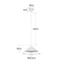 GLOBOSTAR® FONTE 203-0081 Μοντέρνο Κρεμαστό Φωτιστικό Οροφής με Ντουί 1 x E27 AC 220-240V IP20 - Λευκό - Μ22.5 x Π22.5 x Υ10cm - ledmania.gr