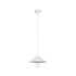 GLOBOSTAR® FONTE 203-0081 Μοντέρνο Κρεμαστό Φωτιστικό Οροφής με Ντουί 1 x E27 AC 220-240V IP20 - Λευκό - Μ22.5 x Π22.5 x Υ10cm - ledmania.gr
