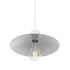 GLOBOSTAR® FONTE 203-0081 Μοντέρνο Κρεμαστό Φωτιστικό Οροφής με Ντουί 1 x E27 AC 220-240V IP20 - Λευκό - Μ22.5 x Π22.5 x Υ10cm - ledmania.gr