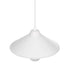 GLOBOSTAR® FONTE 203-0081 Μοντέρνο Κρεμαστό Φωτιστικό Οροφής με Ντουί 1 x E27 AC 220-240V IP20 - Λευκό - Μ22.5 x Π22.5 x Υ10cm - ledmania.gr
