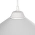GLOBOSTAR® FONTE 203-0081 Μοντέρνο Κρεμαστό Φωτιστικό Οροφής με Ντουί 1 x E27 AC 220-240V IP20 - Λευκό - Μ22.5 x Π22.5 x Υ10cm - ledmania.gr