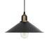GLOBOSTAR® FERRO 203-0082 Μοντέρνο Κρεμαστό Φωτιστικό Οροφής με Ντουί 1 x E27 AC 220-240V IP20 - Μαύρο & Μπρούτζινο - Μ30 x Π30 x Υ15cm - ledmania.gr