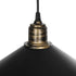 GLOBOSTAR® FERRO 203-0082 Μοντέρνο Κρεμαστό Φωτιστικό Οροφής με Ντουί 1 x E27 AC 220-240V IP20 - Μαύρο & Μπρούτζινο - Μ30 x Π30 x Υ15cm - ledmania.gr