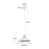 GLOBOSTAR® FERRO 203-0084 Μοντέρνο Κρεμαστό Φωτιστικό Οροφής με Ντουί 1 x E27 AC 220-240V IP20 - Μαύρο - Μ30 x Π30 x Υ15cm - ledmania.gr