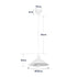 GloboStar® FERRO 203-0085 Μοντέρνο Κρεμαστό Φωτιστικό Καμπάνα Μονόφωτο 1 x E27 IP20 Λευκό Πλαστικό - Μ30 x Π30 x Υ15cm - ledmania.gr