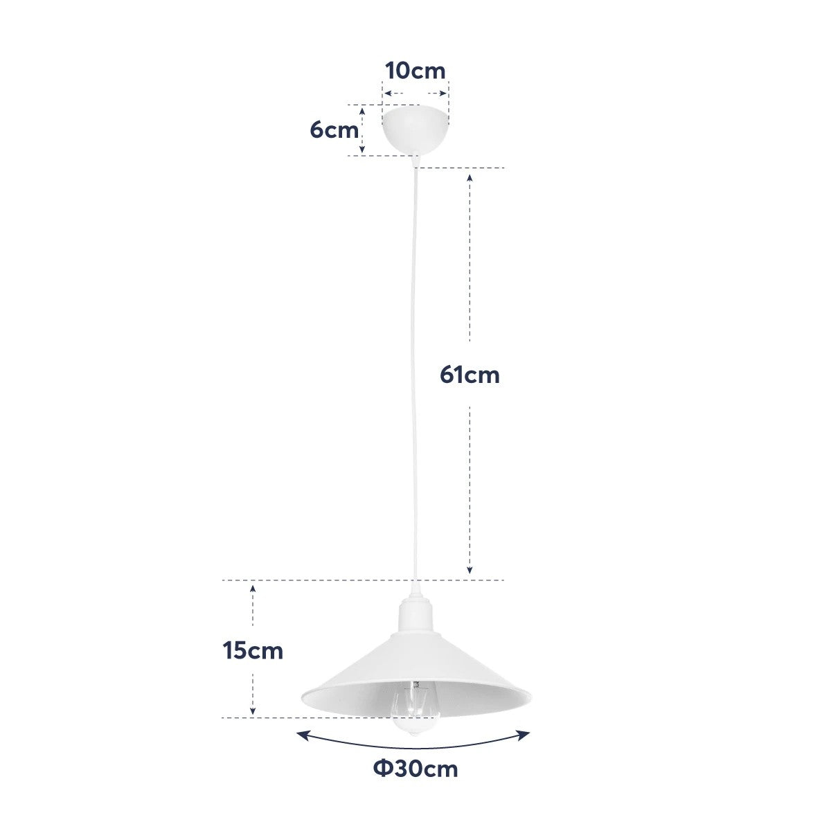 GLOBOSTAR® FERRO 203-0086 Μοντέρνο Κρεμαστό Φωτιστικό Οροφής με Ντουί 1 x E27 AC 220-240V IP20 - Μπεζ - Μ30 x Π30 x Υ15cm - ledmania.gr