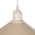 GLOBOSTAR® FERRO 203-0086 Μοντέρνο Κρεμαστό Φωτιστικό Οροφής με Ντουί 1 x E27 AC 220-240V IP20 - Μπεζ - Μ30 x Π30 x Υ15cm - ledmania.gr