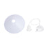 GLOBOSTAR® FERRO 203-0087 Μοντέρνο Κρεμαστό Φωτιστικό Οροφής με Ντουί 1 x E27 AC 220-240V IP20 - Λευκό - Μ30 x Π30 x Υ15cm - ledmania.gr
