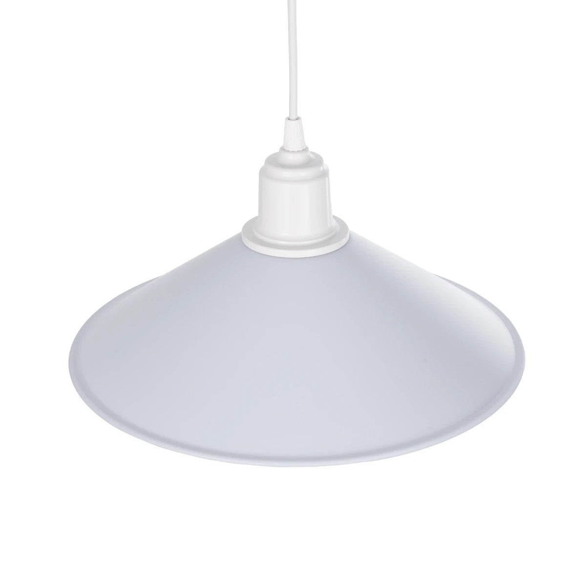 GLOBOSTAR® FERRO 203-0087 Μοντέρνο Κρεμαστό Φωτιστικό Οροφής με Ντουί 1 x E27 AC 220-240V IP20 - Λευκό - Μ30 x Π30 x Υ15cm - ledmania.gr