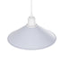 GLOBOSTAR® FERRO 203-0087 Μοντέρνο Κρεμαστό Φωτιστικό Οροφής με Ντουί 1 x E27 AC 220-240V IP20 - Λευκό - Μ30 x Π30 x Υ15cm - ledmania.gr
