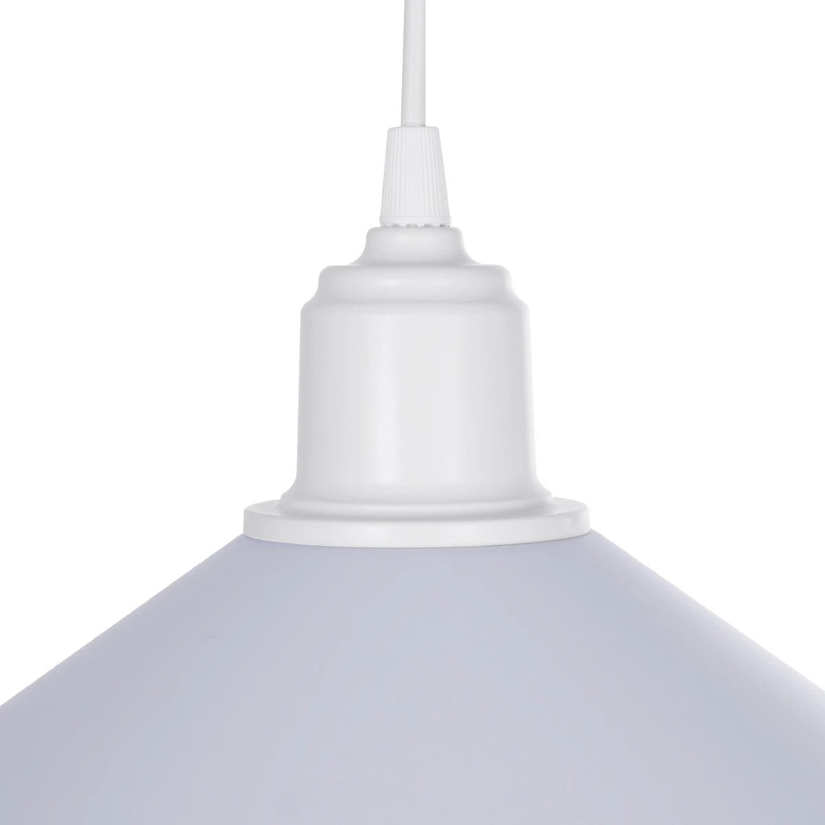 GLOBOSTAR® FERRO 203-0087 Μοντέρνο Κρεμαστό Φωτιστικό Οροφής με Ντουί 1 x E27 AC 220-240V IP20 - Λευκό - Μ30 x Π30 x Υ15cm - ledmania.gr
