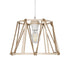 GloboStar® JUTE 203-0092 Μοντέρνο Κρεμαστό Φωτιστικό Σχοινί Μονόφωτο 1 x E27 IP20 Μπεζ Πλαστικό με Μπεζ Σχοινί - Μ30 x Π30 x Υ23cm - ledmania.gr
