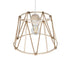 GloboStar® JUTE 203-0092 Μοντέρνο Κρεμαστό Φωτιστικό Σχοινί Μονόφωτο 1 x E27 IP20 Μπεζ Πλαστικό με Μπεζ Σχοινί - Μ30 x Π30 x Υ23cm - ledmania.gr