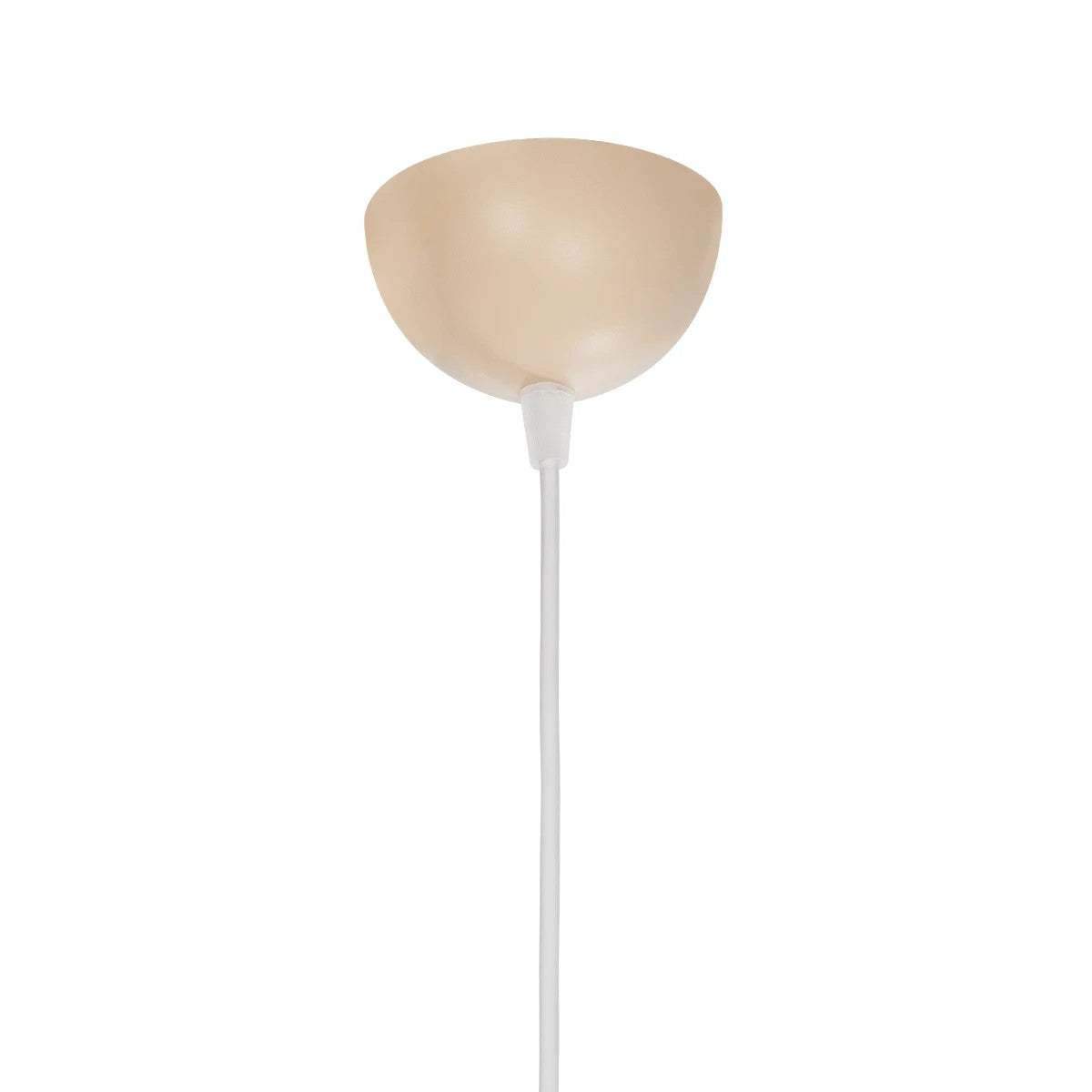 GloboStar® JUTE 203-0092 Μοντέρνο Κρεμαστό Φωτιστικό Σχοινί Μονόφωτο 1 x E27 IP20 Μπεζ Πλαστικό με Μπεζ Σχοινί - Μ30 x Π30 x Υ23cm - ledmania.gr
