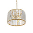 GLOBOSTAR® GLAMOROUS 203-0094 Κλασικό Κρεμαστό Φωτιστικό Οροφής με Ντουί 3 x E27 AC 220-240V IP20 - Χρυσό & Διάφανο - Μ28 x Π28 x Υ21.5cm - ledmania.gr