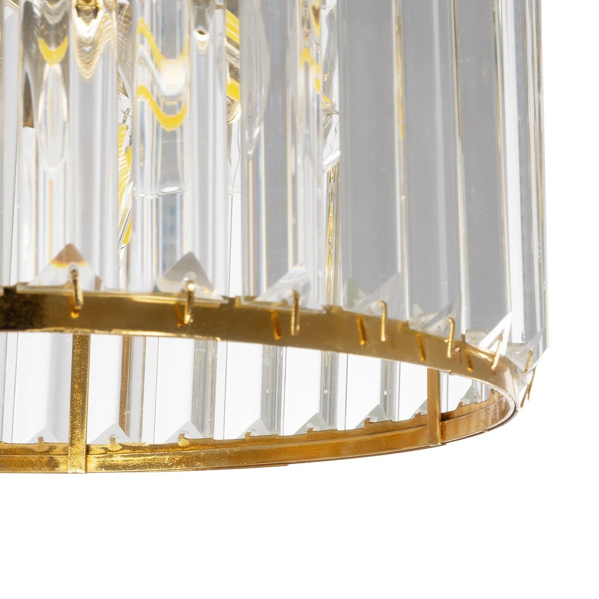 GLOBOSTAR® GLAMOROUS 203-0094 Κλασικό Κρεμαστό Φωτιστικό Οροφής με Ντουί 3 x E27 AC 220-240V IP20 - Χρυσό & Διάφανο - Μ28 x Π28 x Υ21.5cm - ledmania.gr