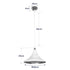 GLOBOSTAR® MARBLE 203-0098 Μοντέρνο Κρεμαστό Φωτιστικό Οροφής με Ντουί 1 x E27 AC 220-240V IP20 - Λεύκο & Χρυσό - Μ30 x Π30 x Υ20cm - ledmania.gr