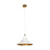 GLOBOSTAR® MARBLE 203-0098 Μοντέρνο Κρεμαστό Φωτιστικό Οροφής με Ντουί 1 x E27 AC 220-240V IP20 - Λεύκο & Χρυσό - Μ30 x Π30 x Υ20cm - ledmania.gr