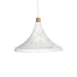GLOBOSTAR® MARBLE 203-0098 Μοντέρνο Κρεμαστό Φωτιστικό Οροφής με Ντουί 1 x E27 AC 220-240V IP20 - Λεύκο & Χρυσό - Μ30 x Π30 x Υ20cm - ledmania.gr
