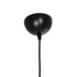 GloboStar® ZYKLUS 203-0100 Μοντέρνο Κρεμαστό Φωτιστικό Καπέλο Μονόφωτο 1 x E27 IP20 Μαύρο Ύφασμα με Χρυσό Μέταλλο - Μ36 x Π36 x Υ25cm - ledmania.gr