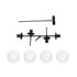 GLOBOSTAR® GLOBUS 203-0104 Μοντέρνο Φωτιστικό Οροφής με Ντουί 4 x E27 AC 220-240V IP20 - Λευκό & Μαύρο - Μ70 x Π34 x Υ15cm