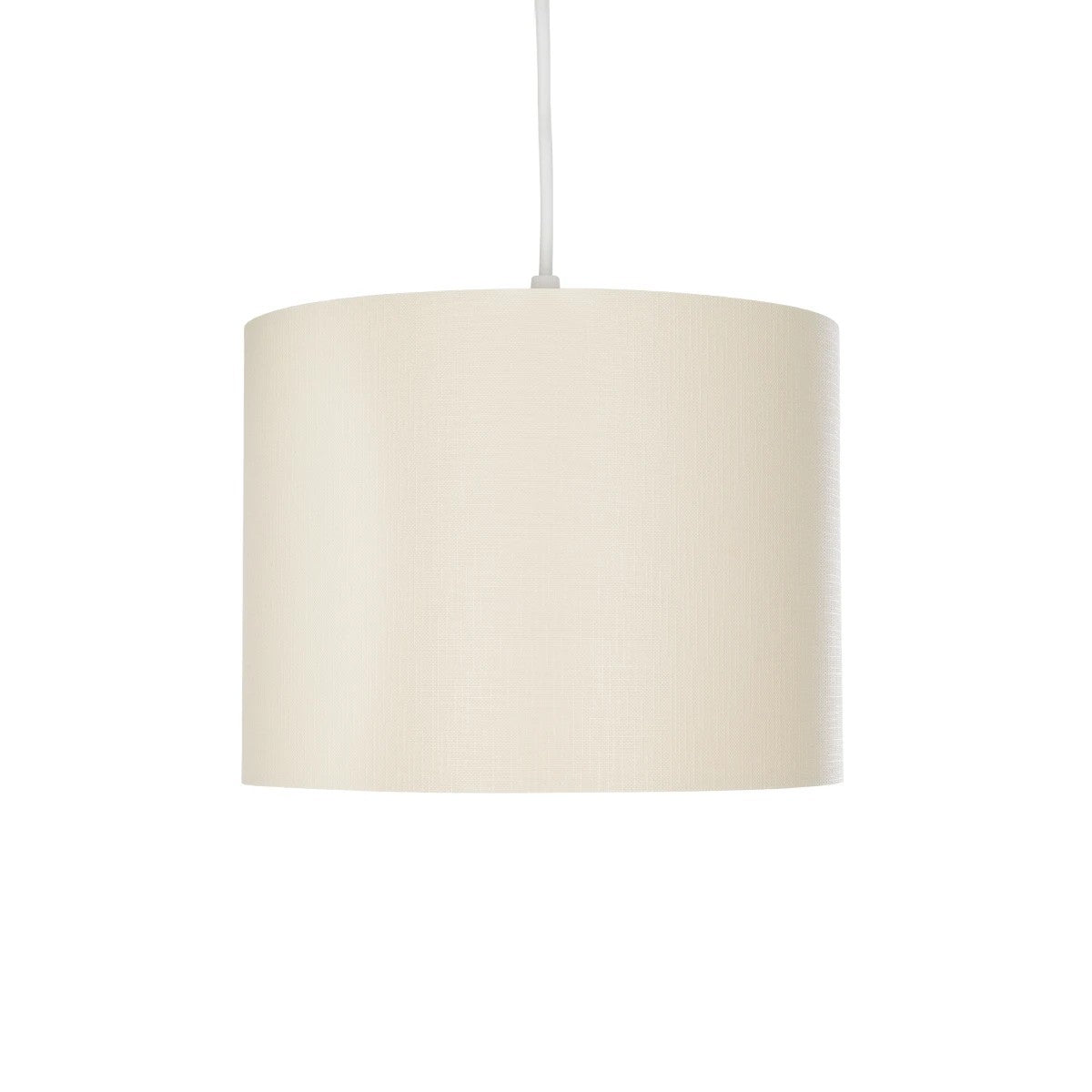 GloboStar® BLAZE 203-0106 Μοντέρνο Κρεμαστό Φωτιστικό Καπέλο Μονόφωτο 1 x E27 IP20 Μπεζ Ύφασμα - Μ22 x Π22 x Υ20cm - ledmania.gr