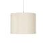 GloboStar® BLAZE 203-0106 Μοντέρνο Κρεμαστό Φωτιστικό Καπέλο Μονόφωτο 1 x E27 IP20 Μπεζ Ύφασμα - Μ22 x Π22 x Υ20cm - ledmania.gr