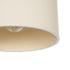 GloboStar® BLAZE 203-0106 Μοντέρνο Κρεμαστό Φωτιστικό Καπέλο Μονόφωτο 1 x E27 IP20 Μπεζ Ύφασμα - Μ22 x Π22 x Υ20cm - ledmania.gr