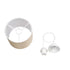 GLOBOSTAR® BLAZE 203-0107 Μοντέρνο Κρεμαστό Φωτιστικό Οροφής με Ντουί 1 x E27 AC 220-240V IP20 - Μπεζ - Μ22 x Π22 x Υ20cm - ledmania.gr