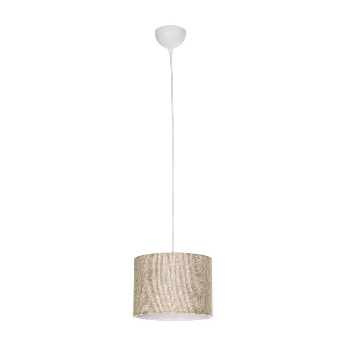 GLOBOSTAR® BLAZE 203-0107 Μοντέρνο Κρεμαστό Φωτιστικό Οροφής με Ντουί 1 x E27 AC 220-240V IP20 - Μπεζ - Μ22 x Π22 x Υ20cm - ledmania.gr