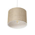 GLOBOSTAR® BLAZE 203-0107 Μοντέρνο Κρεμαστό Φωτιστικό Οροφής με Ντουί 1 x E27 AC 220-240V IP20 - Μπεζ - Μ22 x Π22 x Υ20cm - ledmania.gr