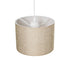 GLOBOSTAR® BLAZE 203-0107 Μοντέρνο Κρεμαστό Φωτιστικό Οροφής με Ντουί 1 x E27 AC 220-240V IP20 - Μπεζ - Μ22 x Π22 x Υ20cm - ledmania.gr