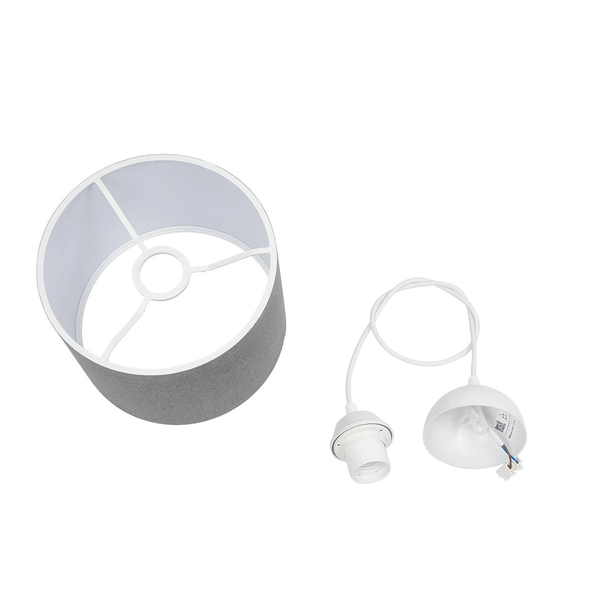 GLOBOSTAR® BLAZE 203-0108 Μοντέρνο Κρεμαστό Φωτιστικό Οροφής με Ντουί 1 x E27 AC 220-240V IP20 - Γκρι - Μ22 x Π22 x Υ20cm