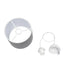 GLOBOSTAR® BLAZE 203-0108 Μοντέρνο Κρεμαστό Φωτιστικό Οροφής με Ντουί 1 x E27 AC 220-240V IP20 - Γκρι - Μ22 x Π22 x Υ20cm