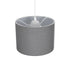 GLOBOSTAR® BLAZE 203-0108 Μοντέρνο Κρεμαστό Φωτιστικό Οροφής με Ντουί 1 x E27 AC 220-240V IP20 - Γκρι - Μ22 x Π22 x Υ20cm