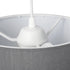 GLOBOSTAR® BLAZE 203-0108 Μοντέρνο Κρεμαστό Φωτιστικό Οροφής με Ντουί 1 x E27 AC 220-240V IP20 - Γκρι - Μ22 x Π22 x Υ20cm