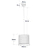 GLOBOSTAR® BLAZE 203-0109 Μοντέρνο Κρεμαστό Φωτιστικό Οροφής με Ντουί 1 x E27 AC 220-240V IP20 - Μαύρο - Μ22 x Π22 x Υ20cm - ledmania.gr