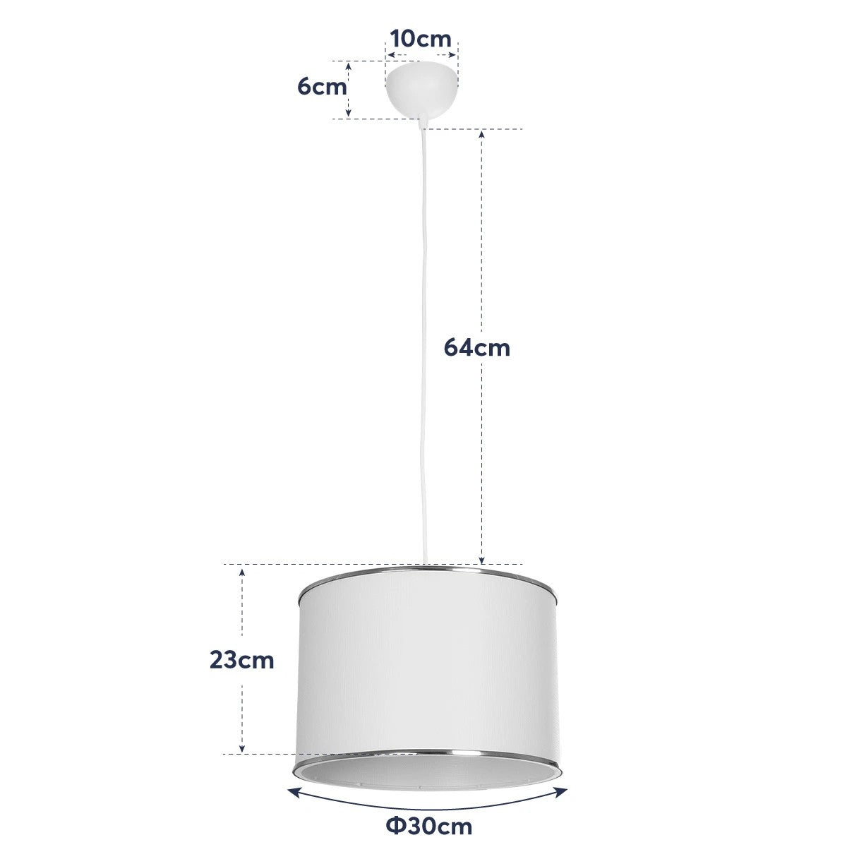 GLOBOSTAR® ELECTRA 203-0110 Μοντέρνο Κρεμαστό Φωτιστικό Οροφής με Ντουί 1 x E27 AC 220-240V IP20 - Mπεζ & Χρυσό - Μ30 x Π30 x Υ23cm - ledmania.gr