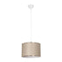 GLOBOSTAR® ELECTRA 203-0112 Μοντέρνο Κρεμαστό Φωτιστικό Οροφής με Ντουί 1 x E27 AC 220-240V IP20 - Mπεζ & Χρυσό - Μ30 x Π30 x Υ23cm - ledmania.gr