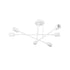 GloboStar® SPIDI 203-0113 Μοντέρνο Φωτιστικό Οροφής Πλέγμα Πολύφωτο 6 x E27 IP20 Λευκό Μέταλλο- Μ61 x Π61 x Υ37cm - ledmania.gr