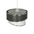 GLOBOSTAR® SONIA 203-0116 Μοντέρνο Κρεμαστό Φωτιστικό Οροφής με Ντουί 1 x E27 AC 220-240V IP20 - Γκρι & Λευκό - Μ30 x Π30 x Υ24cm - ledmania.gr