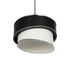 GLOBOSTAR® SONIA 203-0118 Μοντέρνο Κρεμαστό Φωτιστικό Οροφής με Ντουί 1 x E27 AC 220-240V IP20 - Λευκό & Μαύρο - Μ30 x Π30 x Υ24cm - ledmania.gr
