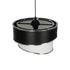 GLOBOSTAR® SONIA 203-0118 Μοντέρνο Κρεμαστό Φωτιστικό Οροφής με Ντουί 1 x E27 AC 220-240V IP20 - Λευκό & Μαύρο - Μ30 x Π30 x Υ24cm - ledmania.gr