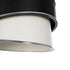 GLOBOSTAR® SONIA 203-0118 Μοντέρνο Κρεμαστό Φωτιστικό Οροφής με Ντουί 1 x E27 AC 220-240V IP20 - Λευκό & Μαύρο - Μ30 x Π30 x Υ24cm - ledmania.gr