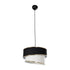 GLOBOSTAR® SONIA 203-0120 Μοντέρνο Κρεμαστό Φωτιστικό Οροφής με Ντουί 1 x E27 AC 220-240V IP20 - Μαύρο & Λευκό - Μ30 x Π30 x Υ24cm - ledmania.gr