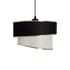 GLOBOSTAR® SONIA 203-0120 Μοντέρνο Κρεμαστό Φωτιστικό Οροφής με Ντουί 1 x E27 AC 220-240V IP20 - Μαύρο & Λευκό - Μ30 x Π30 x Υ24cm - ledmania.gr
