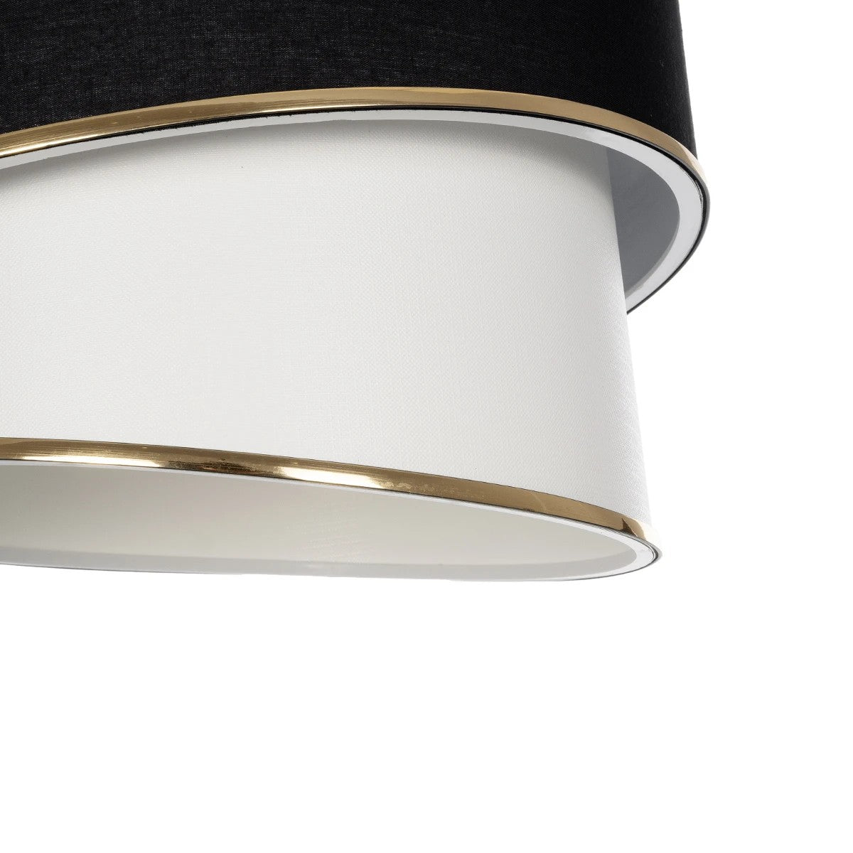 GLOBOSTAR® SONIA 203-0120 Μοντέρνο Κρεμαστό Φωτιστικό Οροφής με Ντουί 1 x E27 AC 220-240V IP20 - Μαύρο & Λευκό - Μ30 x Π30 x Υ24cm - ledmania.gr