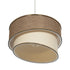 GLOBOSTAR® SONIA 203-0121 Μοντέρνο Κρεμαστό Φωτιστικό Οροφής με Ντουί 1 x E27 AC 220-240V IP20 - Μπεζ & Χρυσό - Μ30 x Π30 x Υ24cm